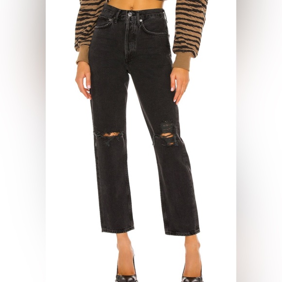 👖 AGOLDE 90s BLACK DENIM JEANS - Picture 3 of 13